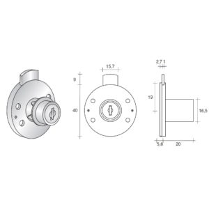 I-002 Ключалка обикновена кръгла